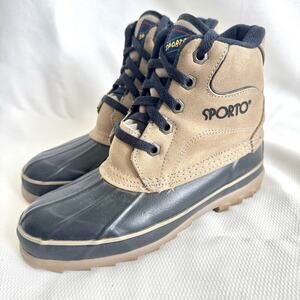Sporto Duck Elana Boots Womens Size 6 Thermolite Insulated Waterproof Mid Ankle